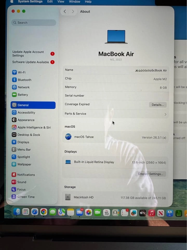 Apple MacBook Air 13.6" M2 Chip 8GB RAM 256GB SSD - photo 5