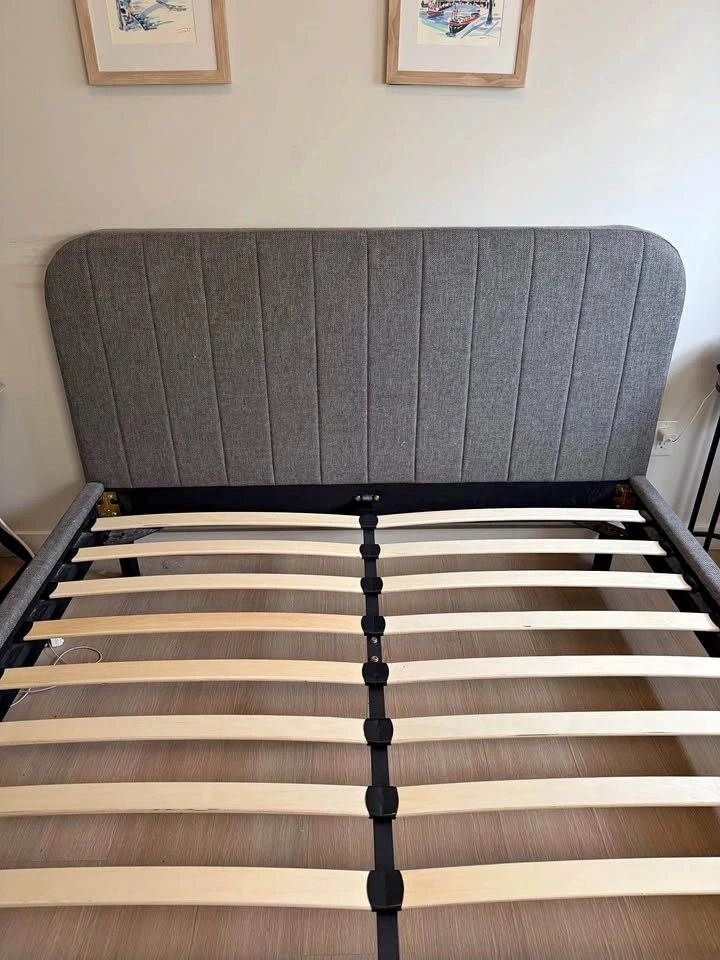 Structube grey queen bed frame