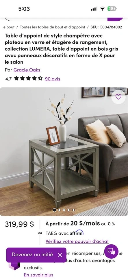 BN Wooden Coffee table (original price: $320) - photo 4