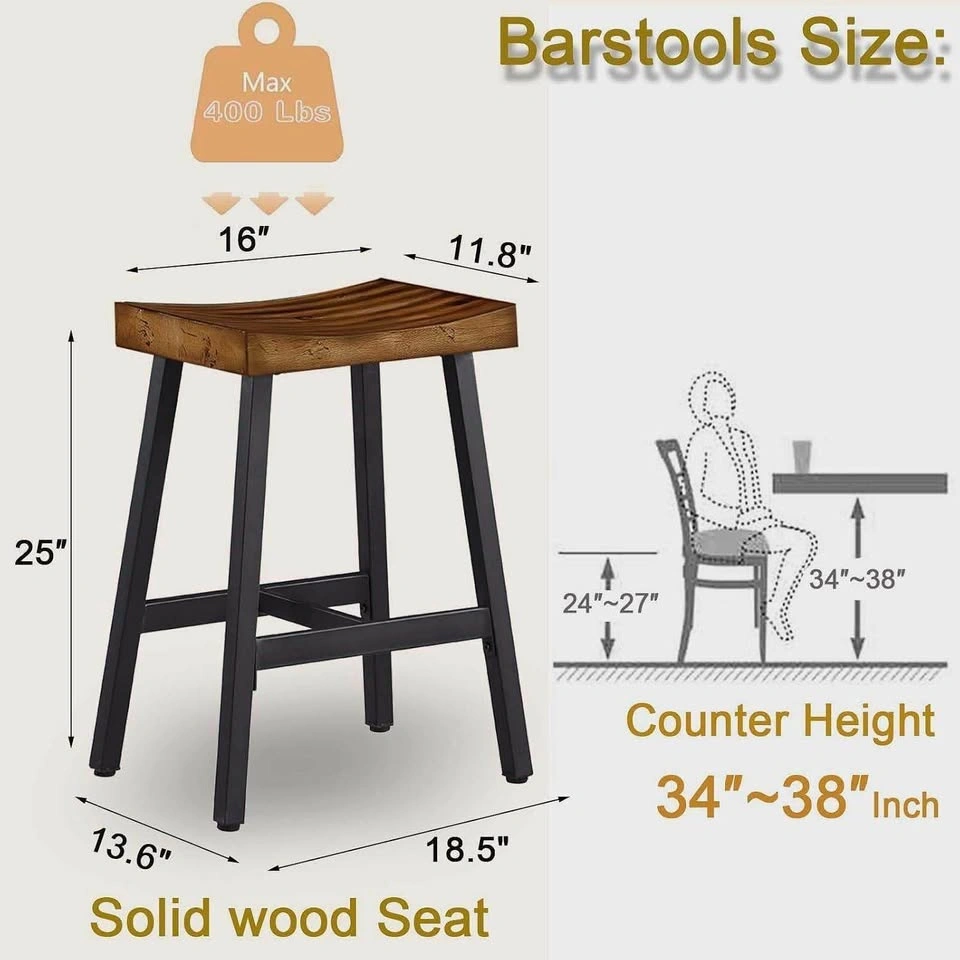 Set of 3 bar stools 25” - photo 2
