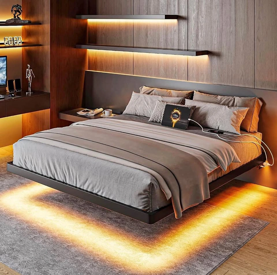 Queen Size Floating Bed Frame