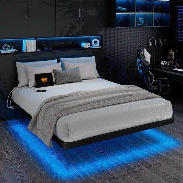 Queen Size Floating Bed Frame - photo 2