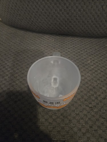 Rare Garfield Frosted Plastic Mug Wash Cup with Cat Tail Handle - photo 4