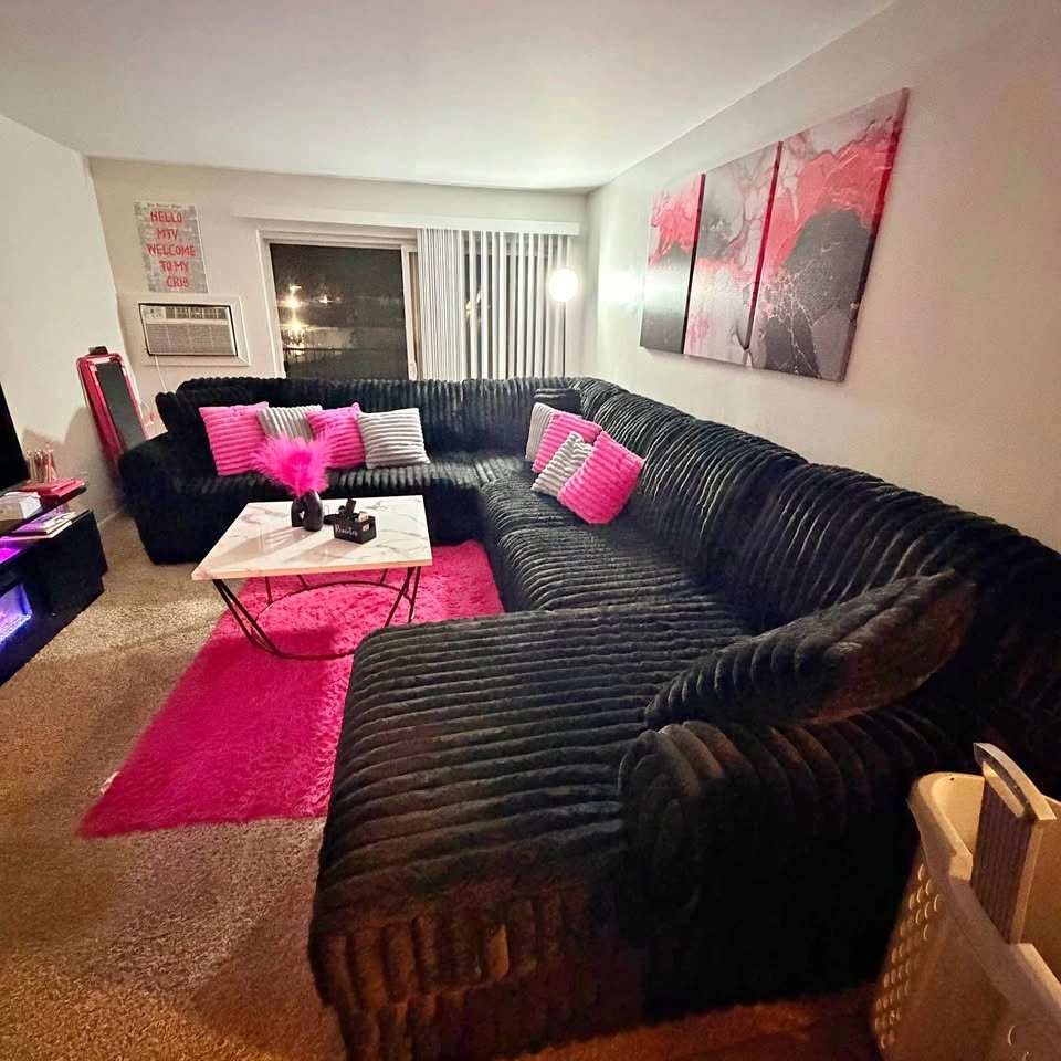4 Piece Corduroy Viral Sectional