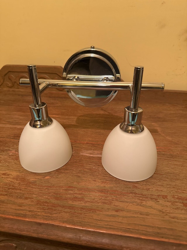 Chrome Double Vanity Light