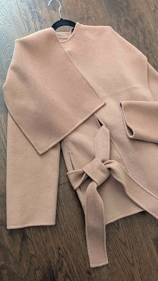 Oak+ Fort Wool Blend Scarf Cape Coat - S - photo 2