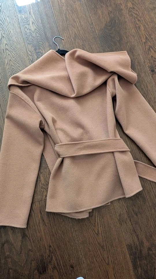 Oak+ Fort Wool Blend Scarf Cape Coat - S - photo 3