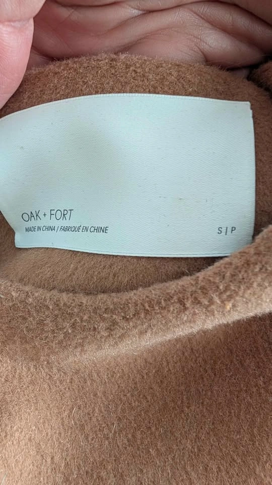 Oak+ Fort Wool Blend Scarf Cape Coat - S - photo 4
