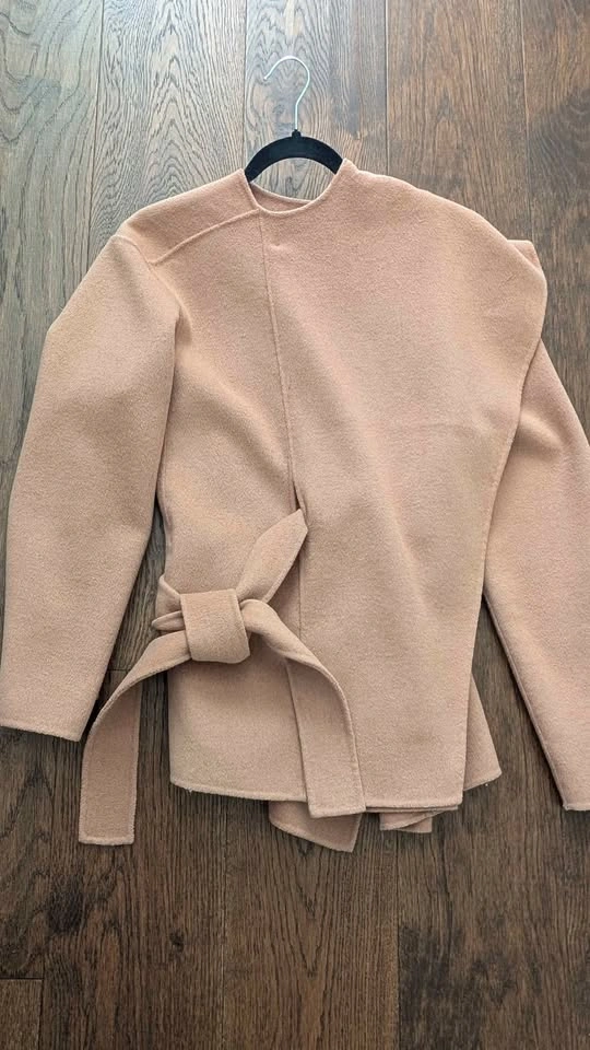 Oak+ Fort Wool Blend Scarf Cape Coat - S - photo 5