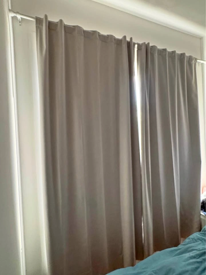 Blackout Curtain & Rod MUST GO