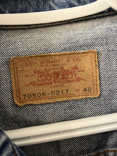 Vintage 80s Levi’s 70506-0217 Denim Trucker Jacket Size 40 - photo 4