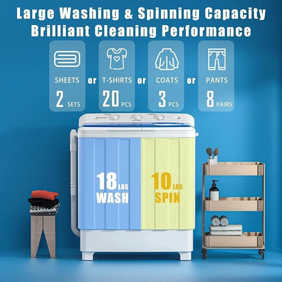 28lbs Twin Tub Washing Machine - photo 4
