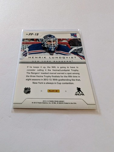 2013-14 Panini Prizm Pivotal Players PP-19 Henrik Lundqvist - photo 2