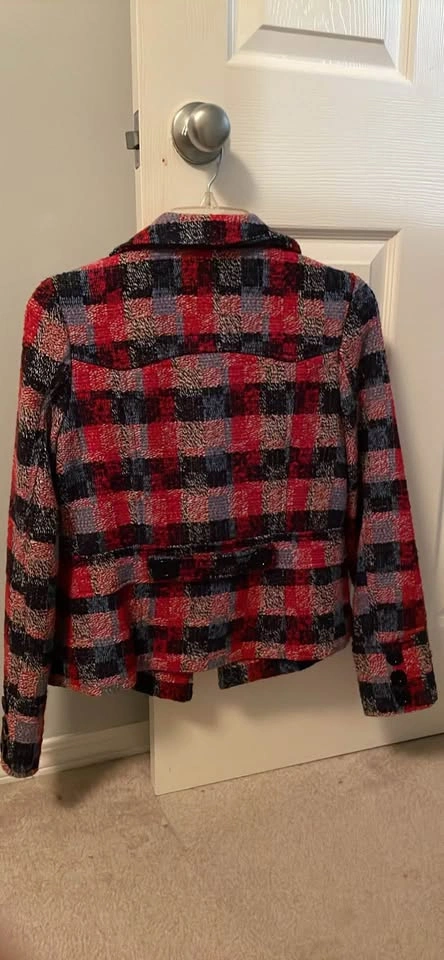 XXI Plaid Double-Breasted Jacket Size S - photo 3
