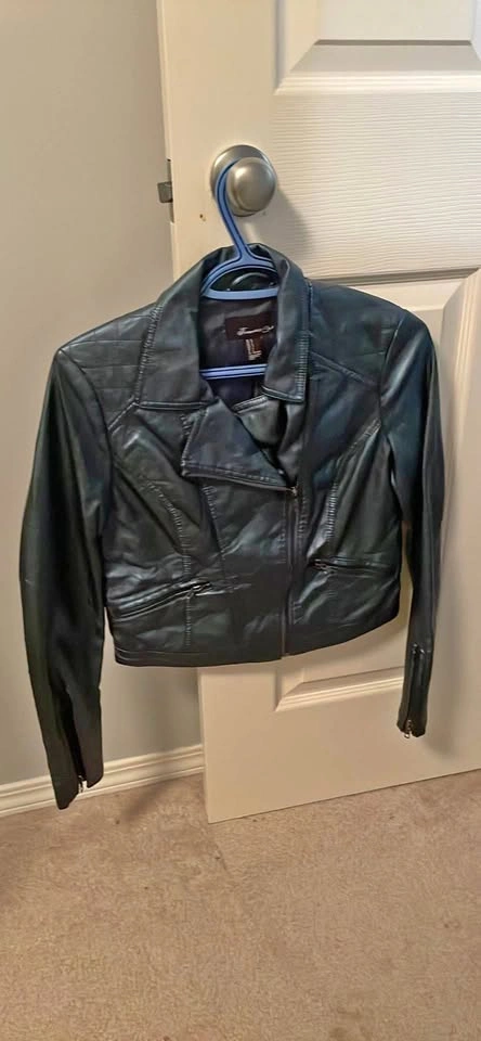 Forever 21 Faux Leather Moto Jacket - Size Small