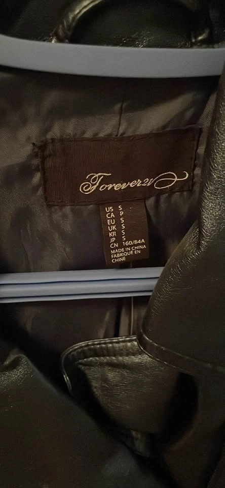 Forever 21 Faux Leather Moto Jacket - Size Small - photo 3