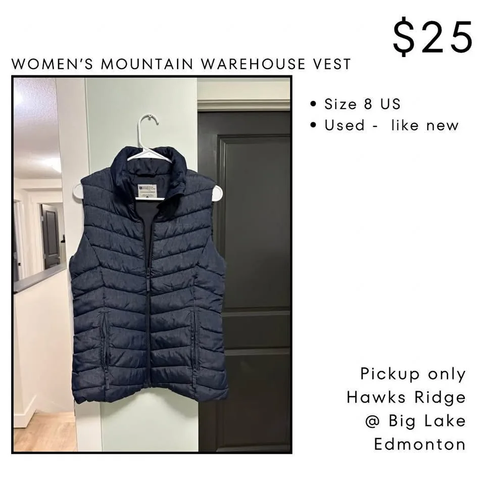 Women’s Mountain Warehouse Vest - Size 8 US