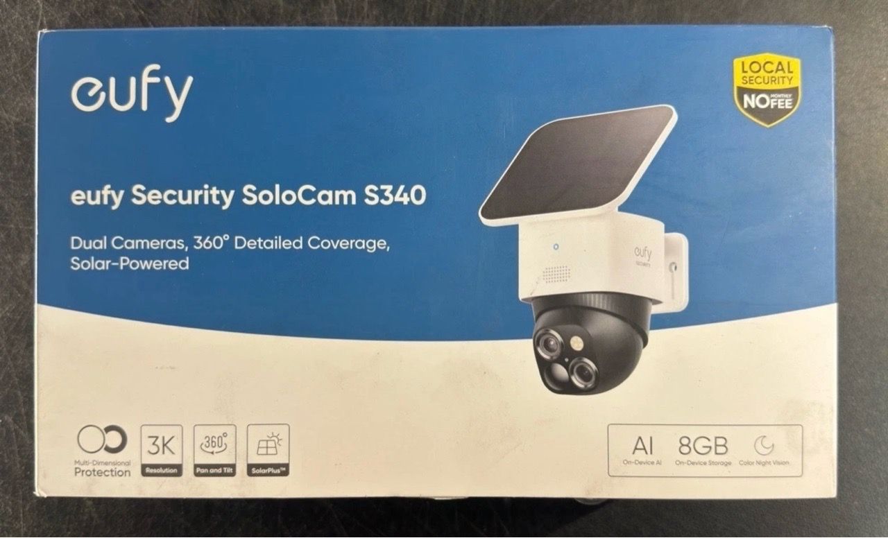 eufy S340 SoloCam Wireless Outdoor Solar Security Camera