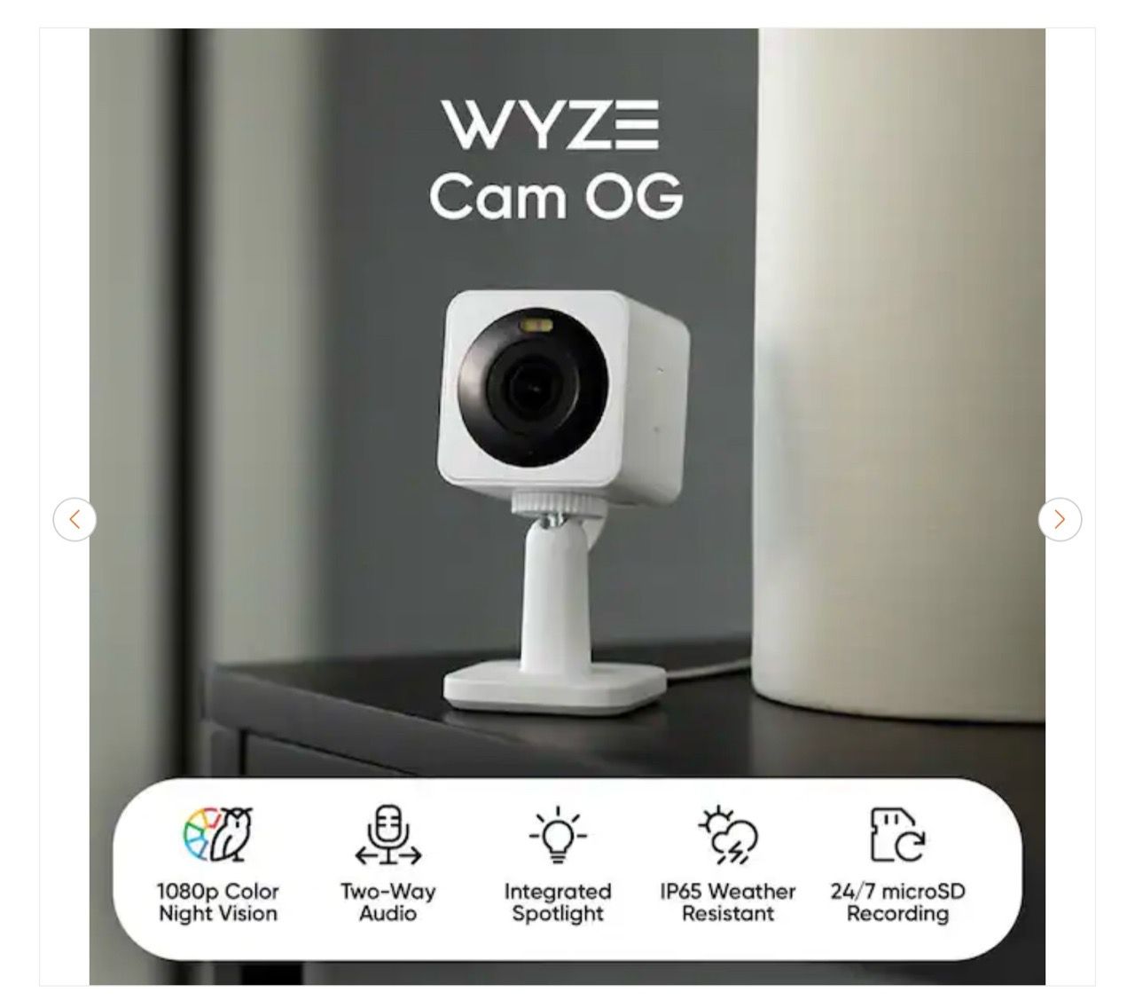 Wyze Cam OG Wired Indoor/Outdoor 1080p Security Camera - New - photo 2