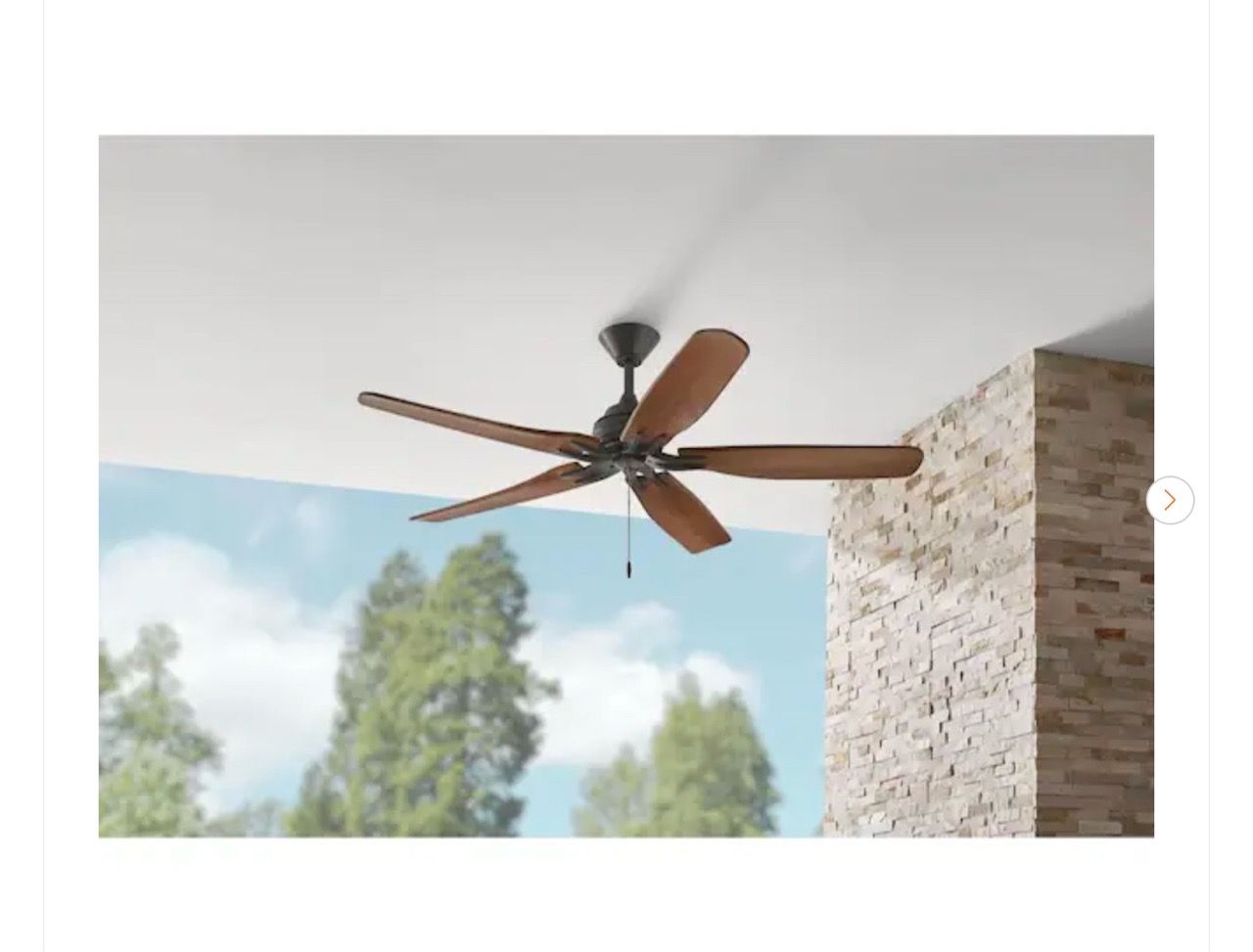 Hampton Bay Danetree 60 in. Ceiling Fan - New