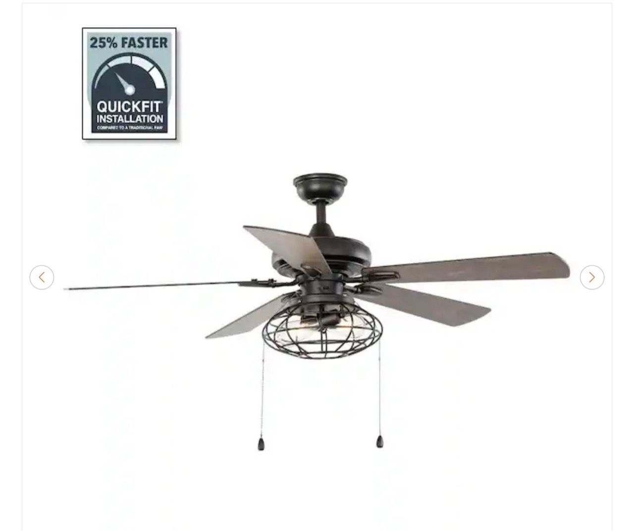 Home Decorators Collection Ellard 52 in. LED Ceiling Fan