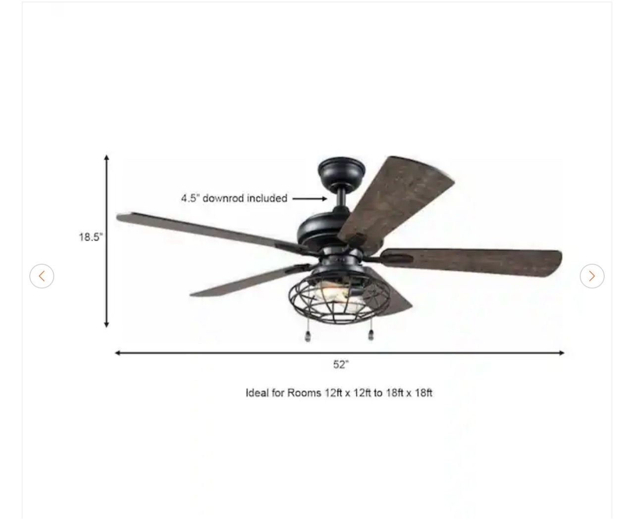 Home Decorators Collection Ellard 52 in. LED Ceiling Fan - photo 3