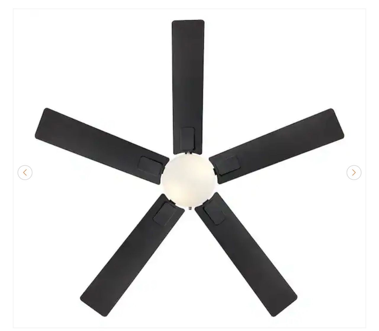 Hampton Bay 52 in. Corwin Indoor/Outdoor Matte Black LED Ceiling - photo 3