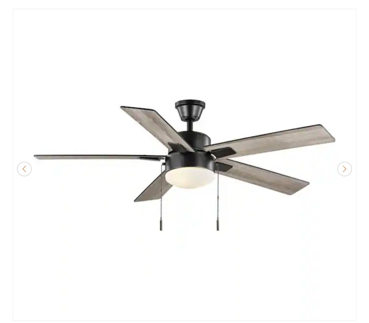 Hampton Bay 52 in. Corwin Indoor/Outdoor Matte Black LED Ceiling - photo 4
