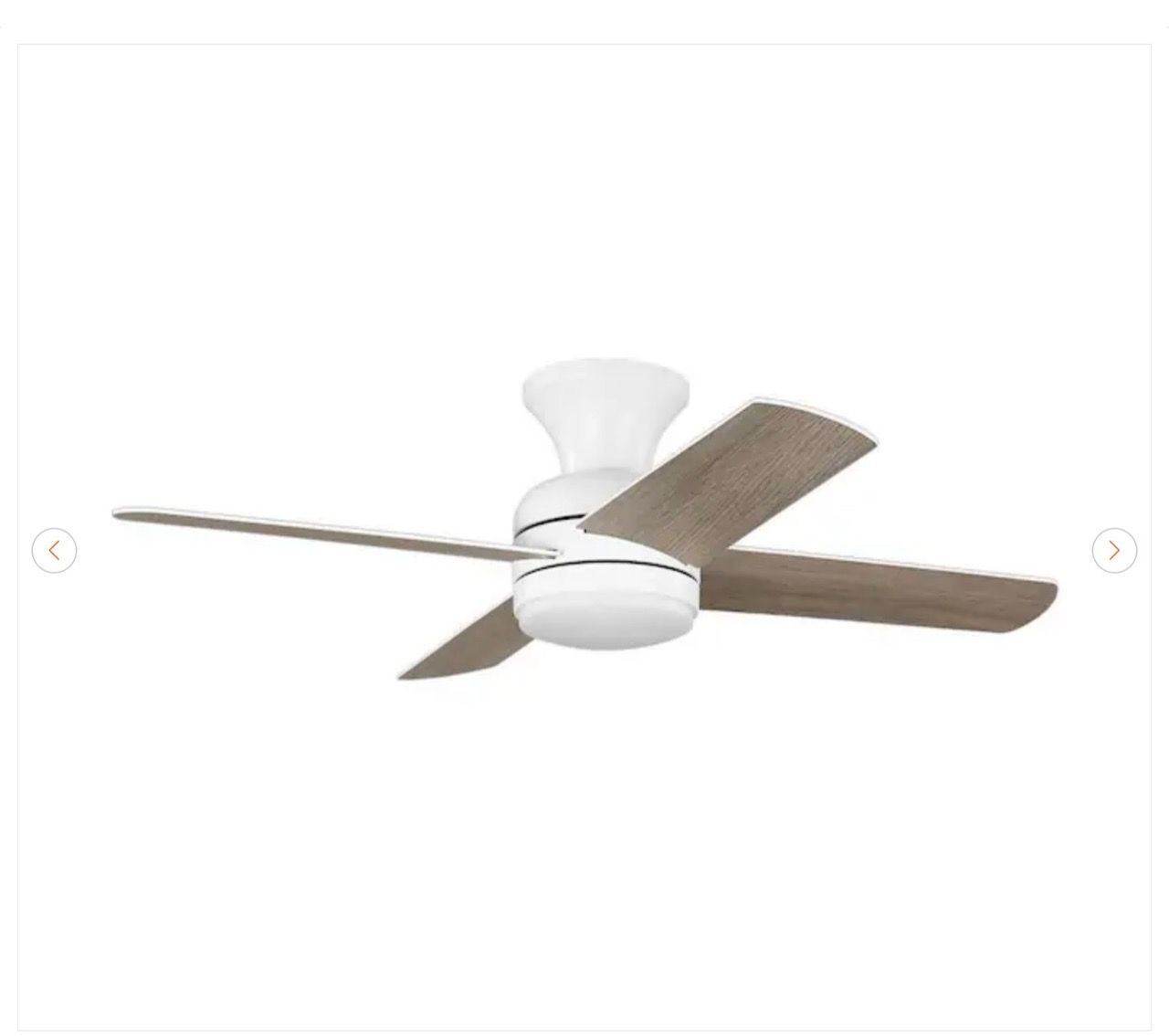 Hampton Bay Cardiff 42 in. Matte White Ceiling Fan - New - photo 2