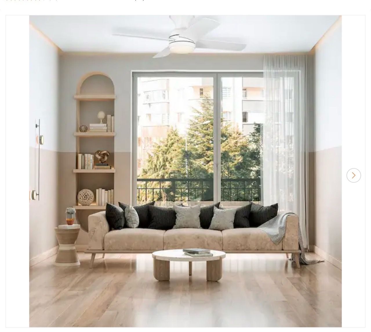 Hampton Bay Cardiff 42 in. Matte White Ceiling Fan - New - photo 5