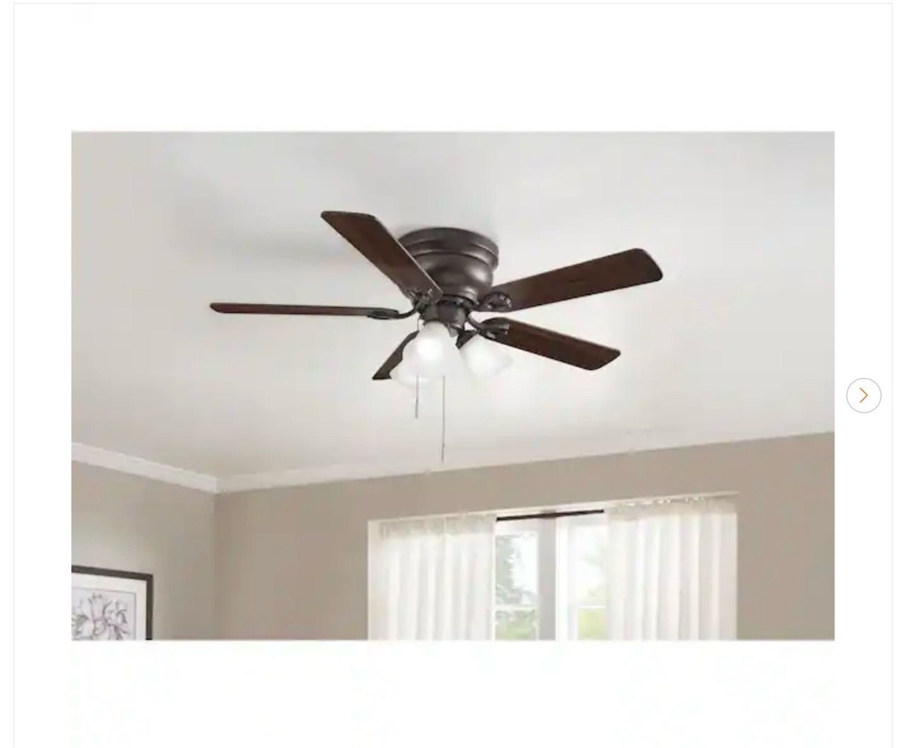 Hampton Bay Clarkston II 44 in. LED Indoor Ceiling Fan - New
