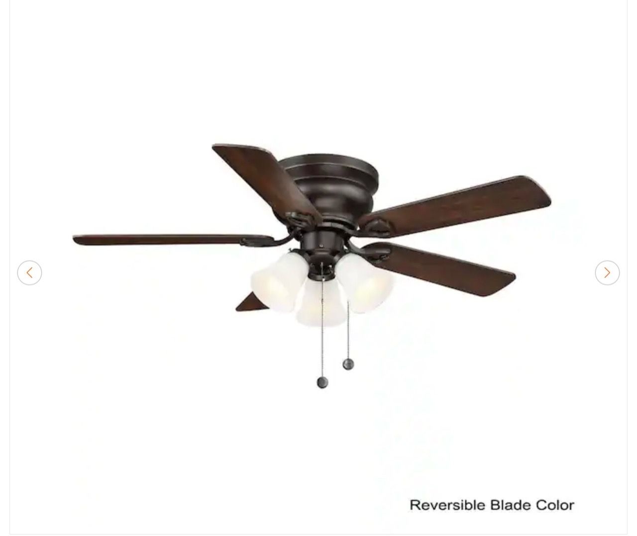 Hampton Bay Clarkston II 44 in. LED Indoor Ceiling Fan - New - photo 4