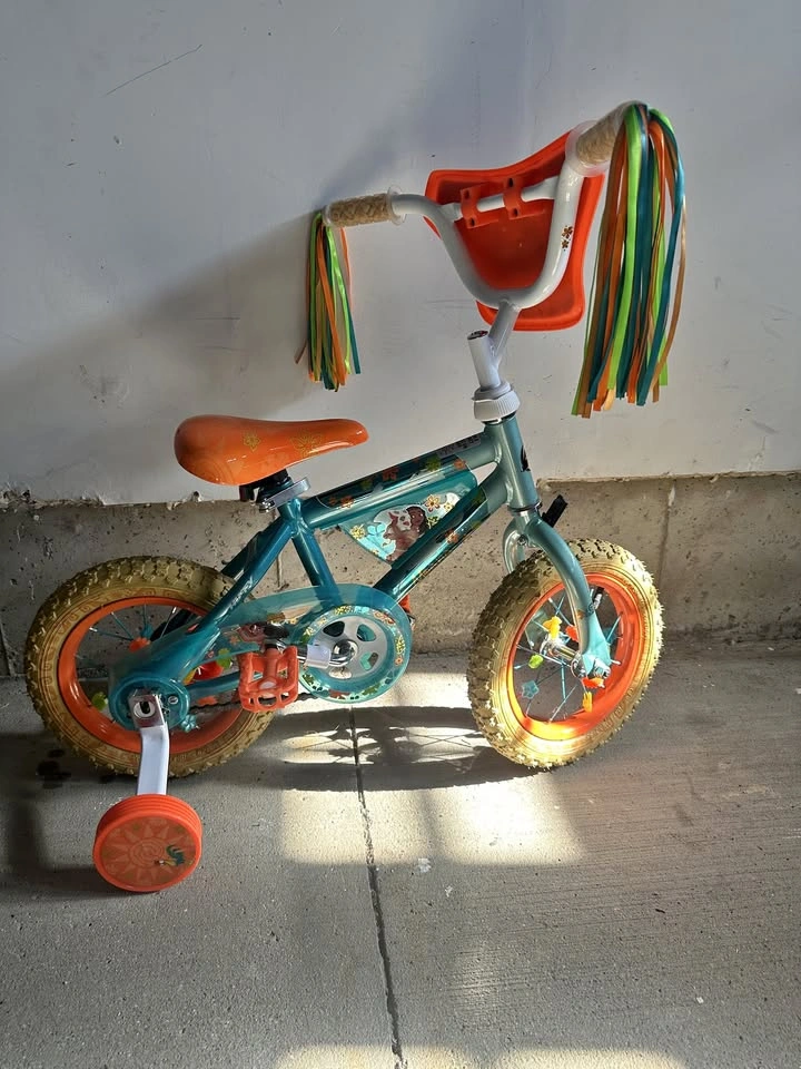 Huffy 12" Disney Moana Bike with Training Wheels - Orange