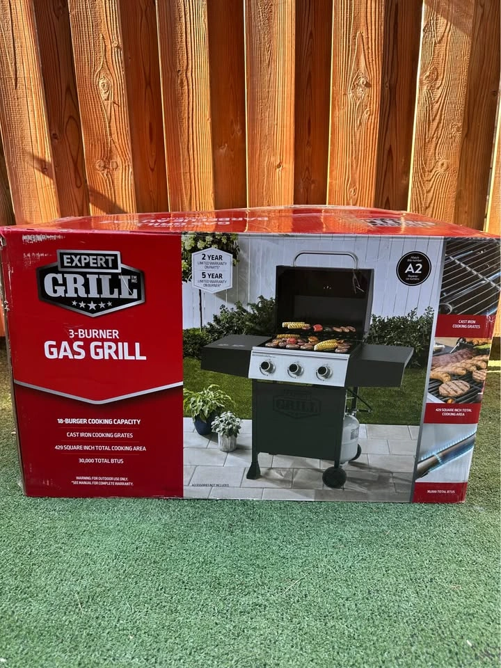 Expert Grill 3 Burner Propane Gas BBQ Grill - photo 2