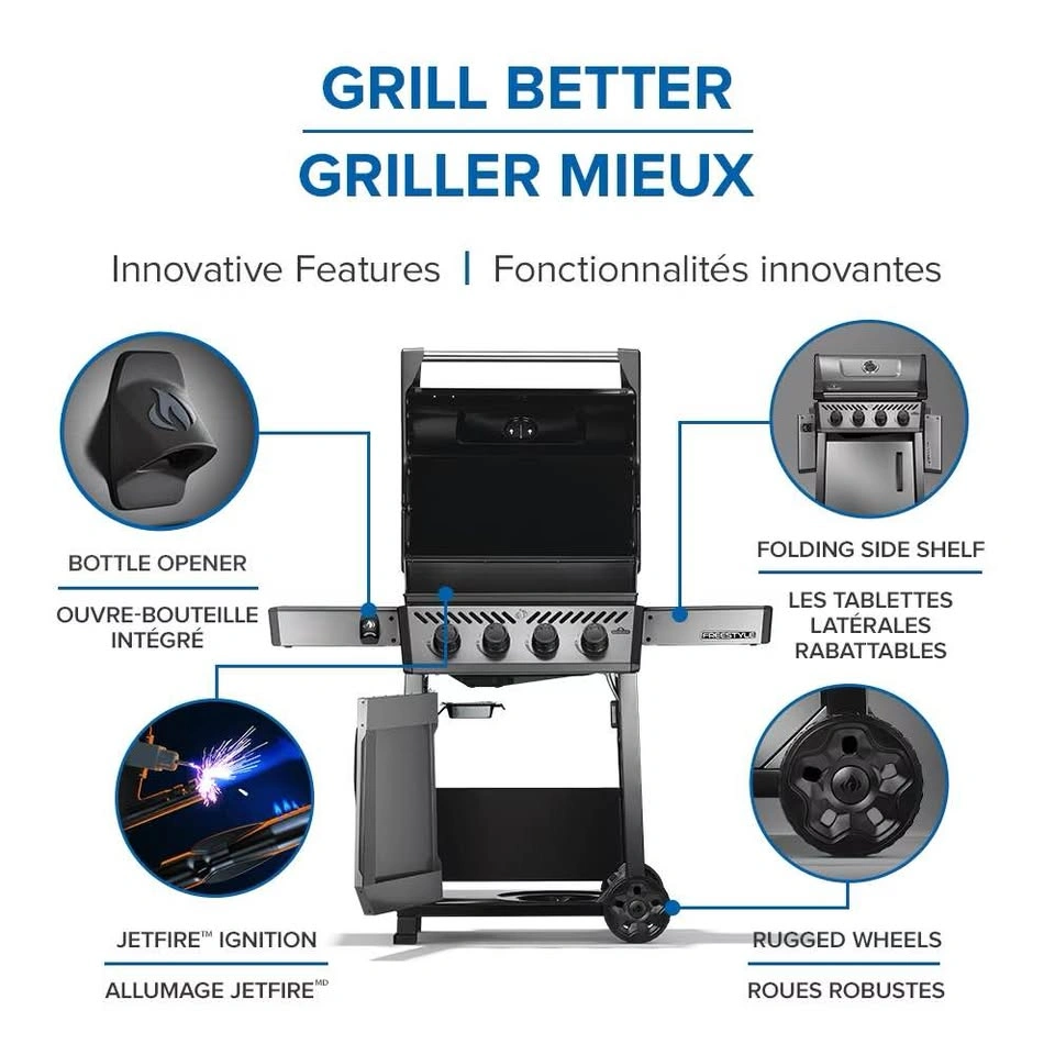 Napoleon F425DPGT Freestyle 425 Graphite Grey Propane Gas Grill - photo 3