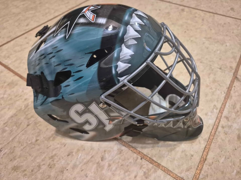Franklin San Jose Sharks Goalie Mask - photo 2