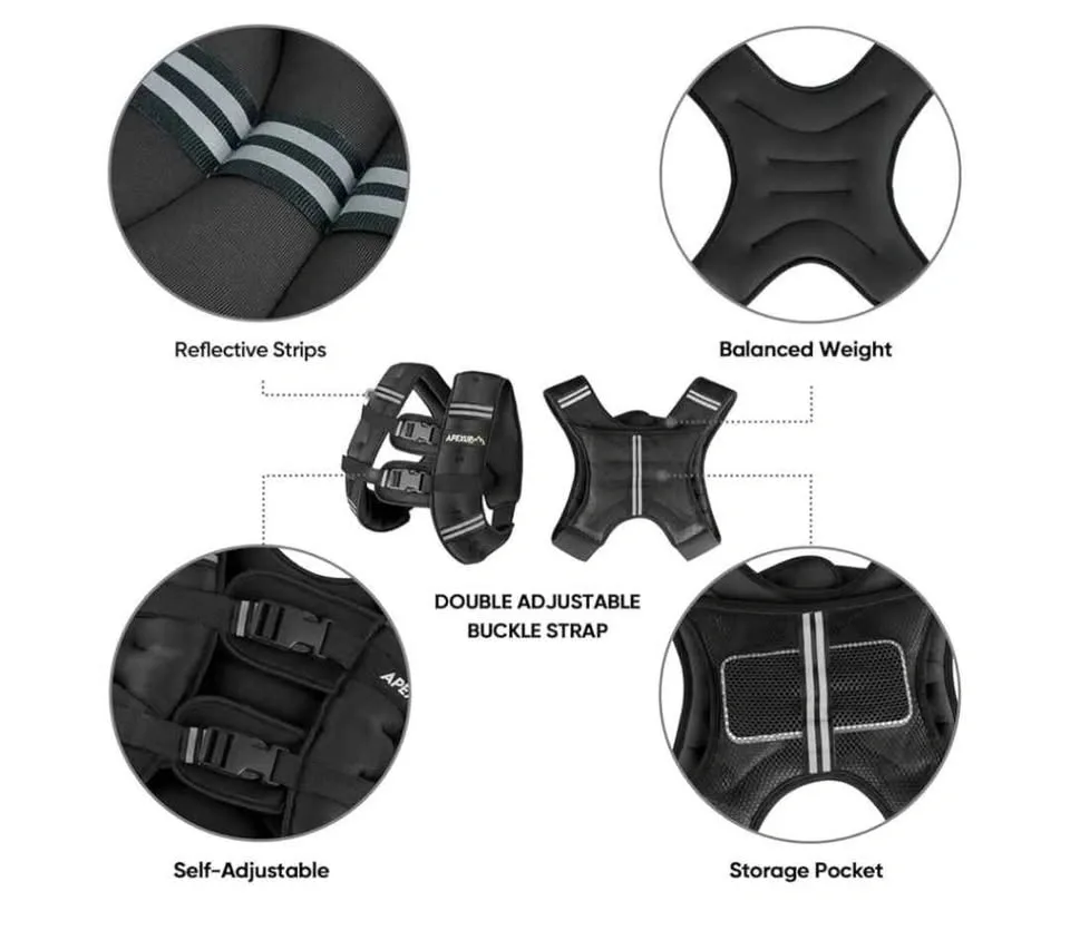 Apexup weighted vest 15lbs - photo 2