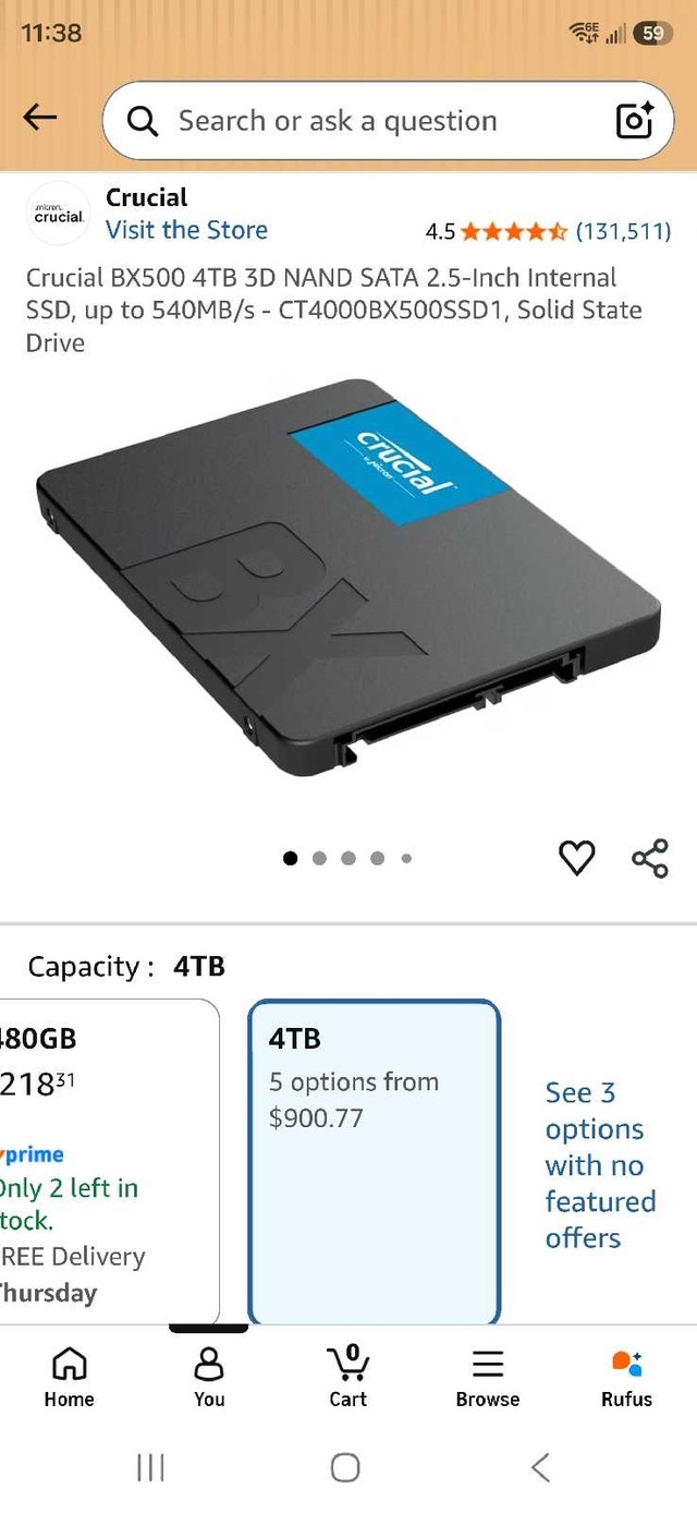 BRAND NEW SEALED IN BOX 4TB SSD - photo 2