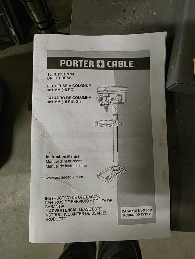 Porter Cable 15“ Drill Press - photo 3