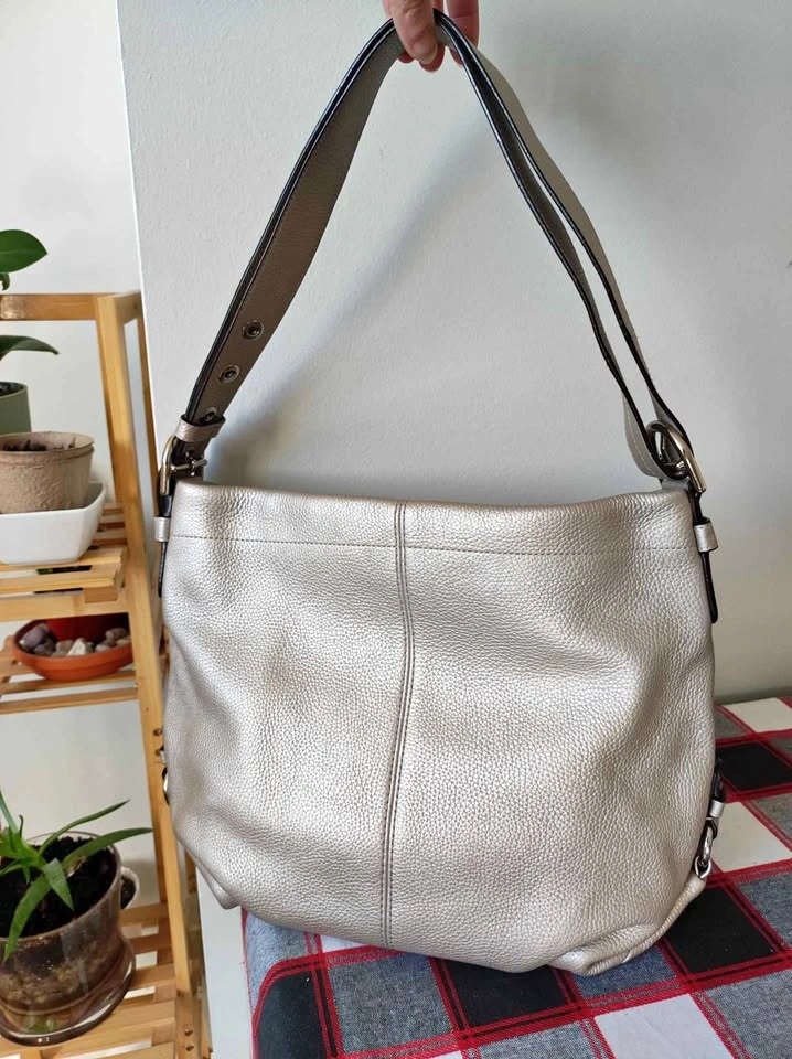 Coach Leather Duffle Shoulder Hobo Bag