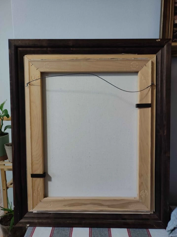 Framed acrylic painting on canvas - photo 5