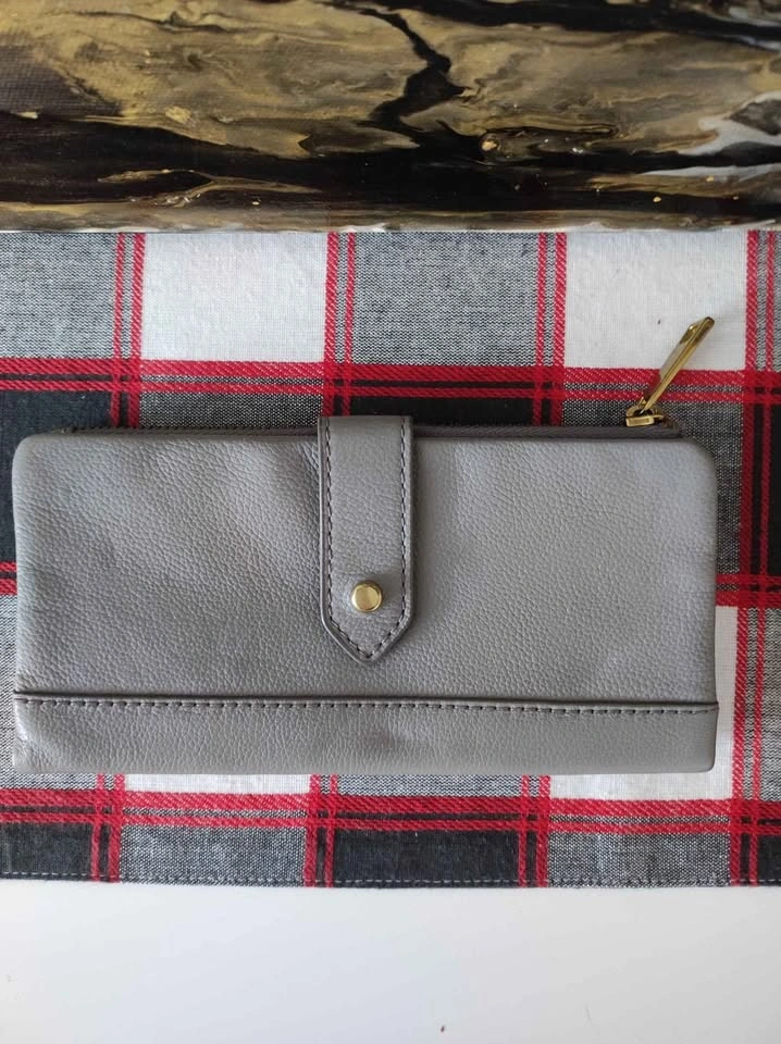 Fossil grey leather wallet - photo 2