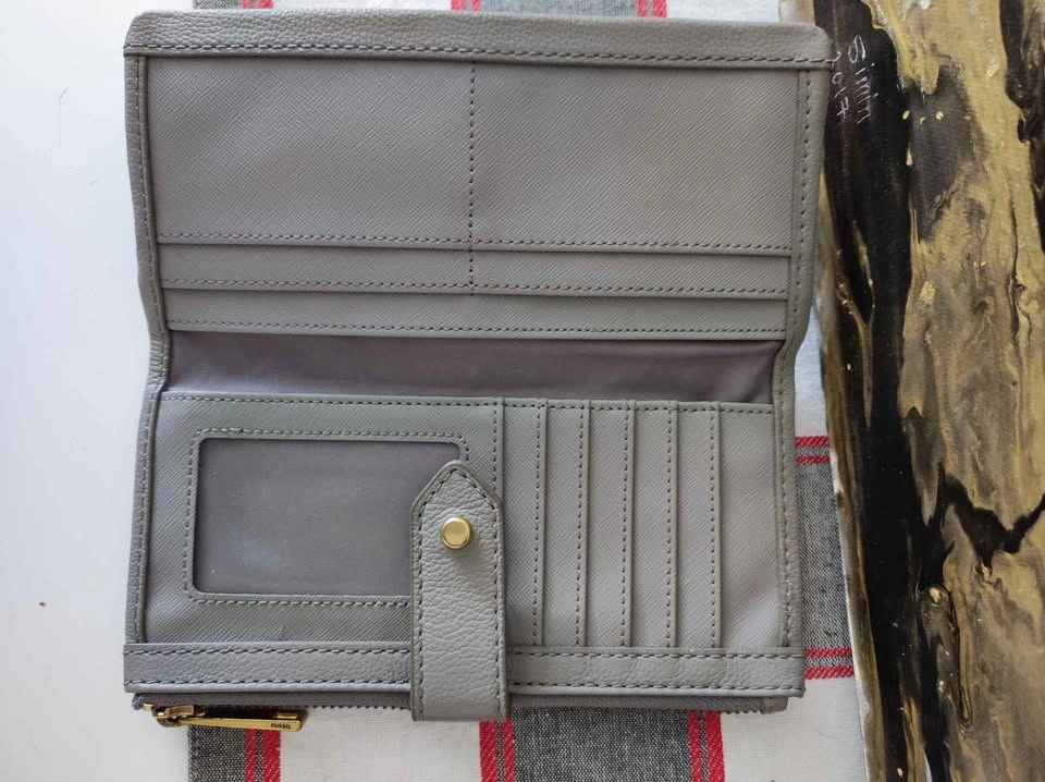 Fossil grey leather wallet - photo 5