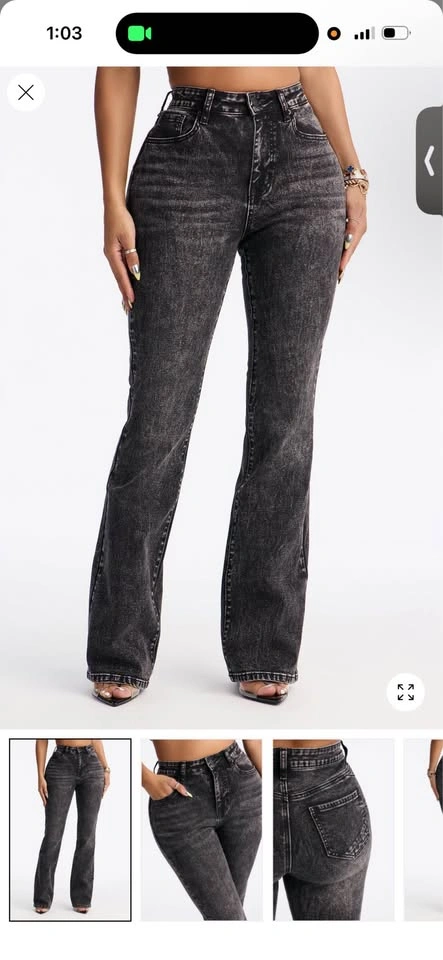 High waisted stretch bootcut jeans - photo 2