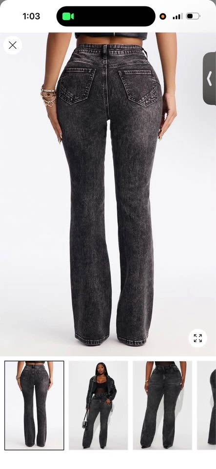High waisted stretch bootcut jeans - photo 3