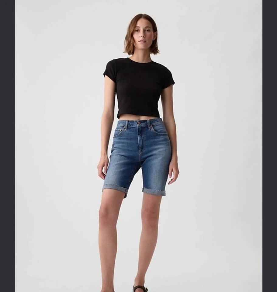 GAP knee length denim shorts - photo 2
