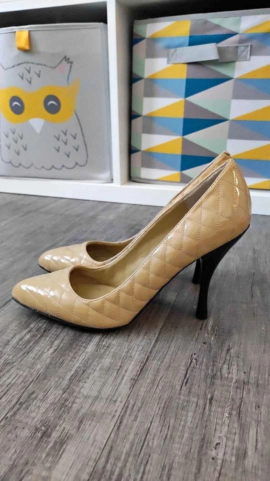 Enzo Angiolini Quilted Patent Pumps