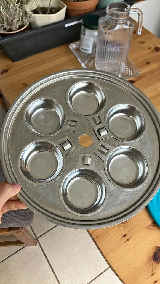 Stainless Steel 6-Cup Egg Poacher Insert