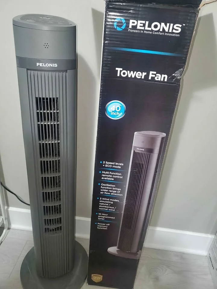 PELONIS Oscillating Tower Fan with Remote Control 40’’ thumbnail