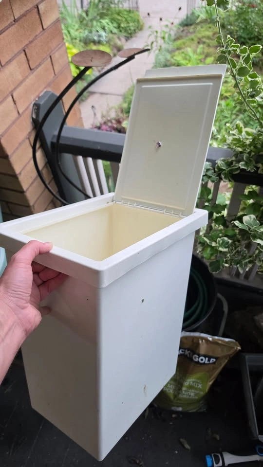 Multi-Purpose IKEA Plastic Bin with Hinged Lid - photo 2